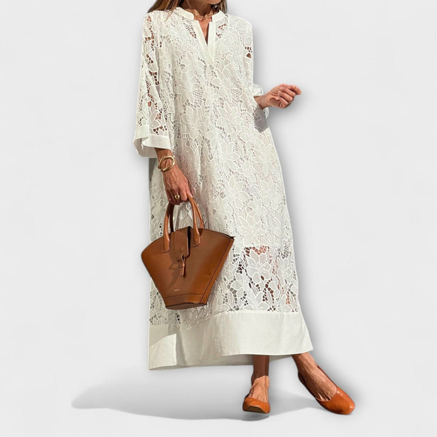 Valmere | Vestido com bordado de dália