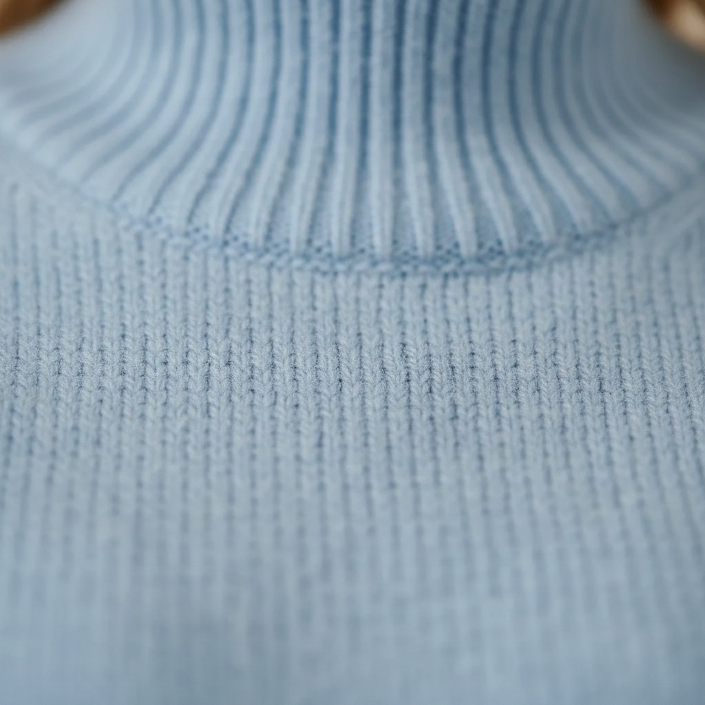 Aveline | Γαλάζιο Πλεκτό με Ζιβάγκο