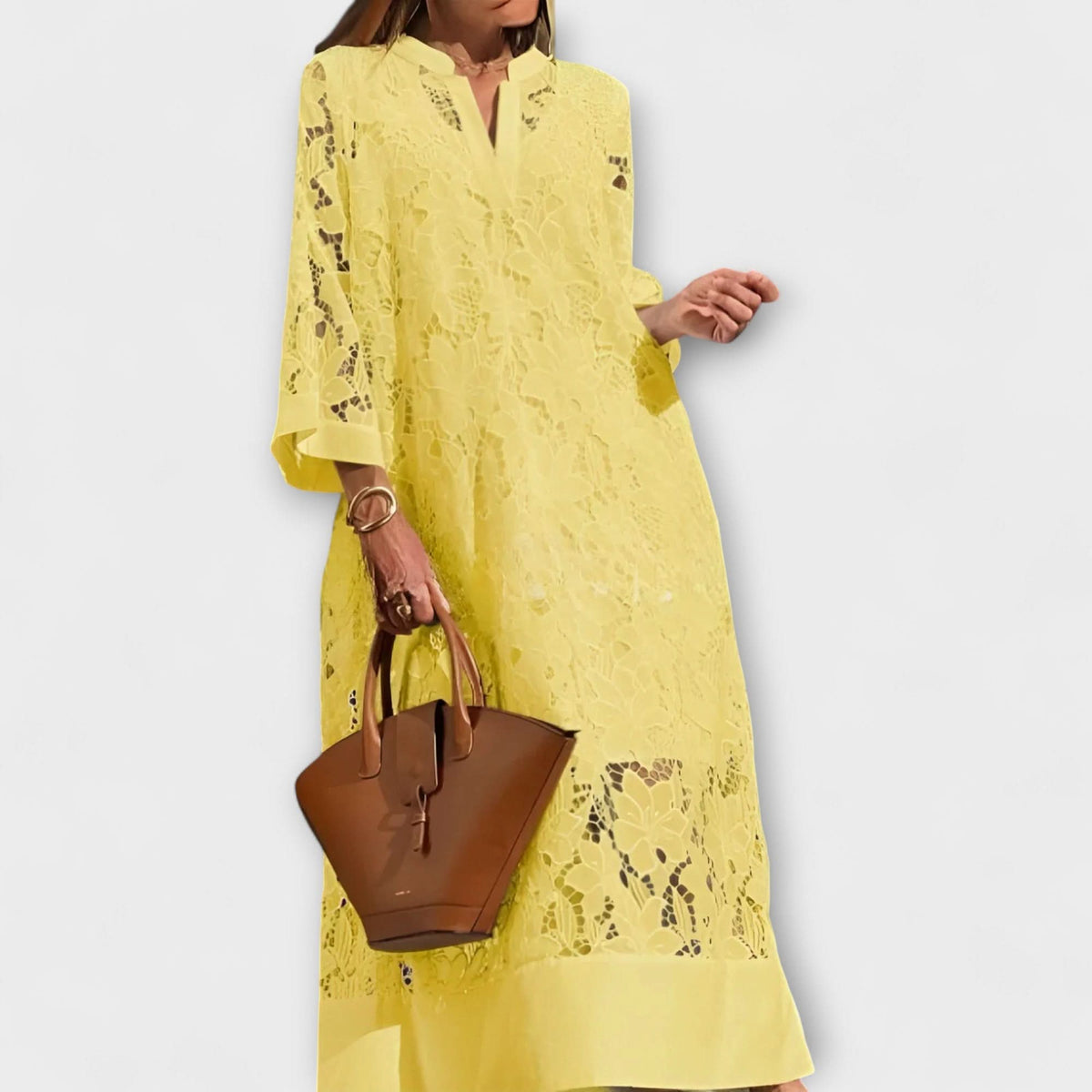 Valmere | Vestido com bordado de dália