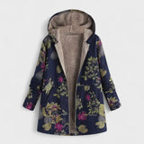 Briar | Vintage Floral Parka με Κουκούλα