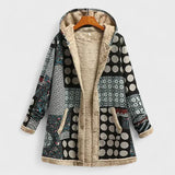 Briar | Vintage Floral Parka με Κουκούλα