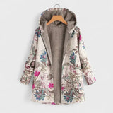 Briar | Vintage Floral Parka με Κουκούλα