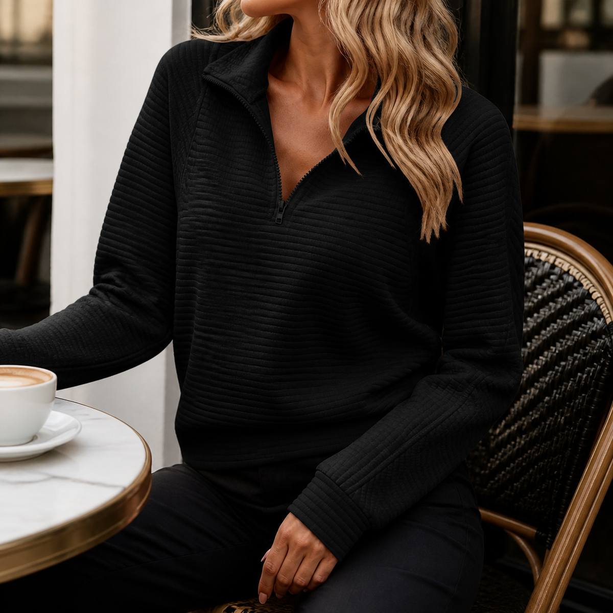 Everly™ | Κομψό Πλεκτό με Φερμουάρ