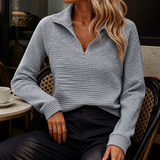 Everly™ | Κομψό Πλεκτό με Φερμουάρ