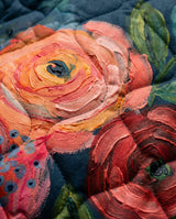 Γυναικείο Vintage Floral Καπιτονέ Μπουφάν
