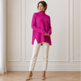 ROSAMINE | Camisola de Gola Alta em Malha Quente