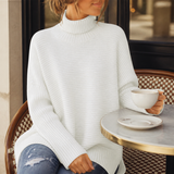 ROSAMINE | Camisola de Gola Alta em Malha Quente