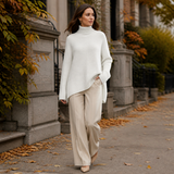 ROSAMINE | Camisola de Gola Alta em Malha Quente